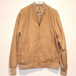 Old Navy Insulated Suede Bomber Jacket
